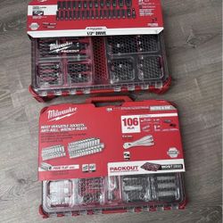3/8 in. & 1/4 in. Drive SAE/ Metric Ratchet w/Socket Set & 1/2 in. Drive Metric 137 PIECES BRAND NEW NEVER USED