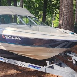 Bayliner Capri 17 Ft Mercury Outboard And Galvanized Trailer 