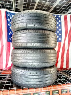 (4 Used Tires) 225/45R18 PIRELLI CINTURATTO P7 ALL SEASON RUN FLAT BMW MERCEDES BENZ AUDI ACURA LEXUS CAMRY 225 45 18