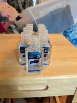 11 bottles of hand sanitizer