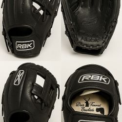 Reebok RBK VR6000 OTR Series 11.75” Baseball Glove – Deer-Tanned Cowhide – Black