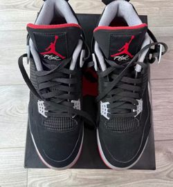 2019 Suede Bred 4s  9.5 Men