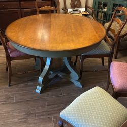 Dining Table W/ 5 Padded Chairs
