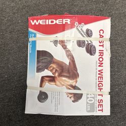 Weider Cast Iron Weight Set 