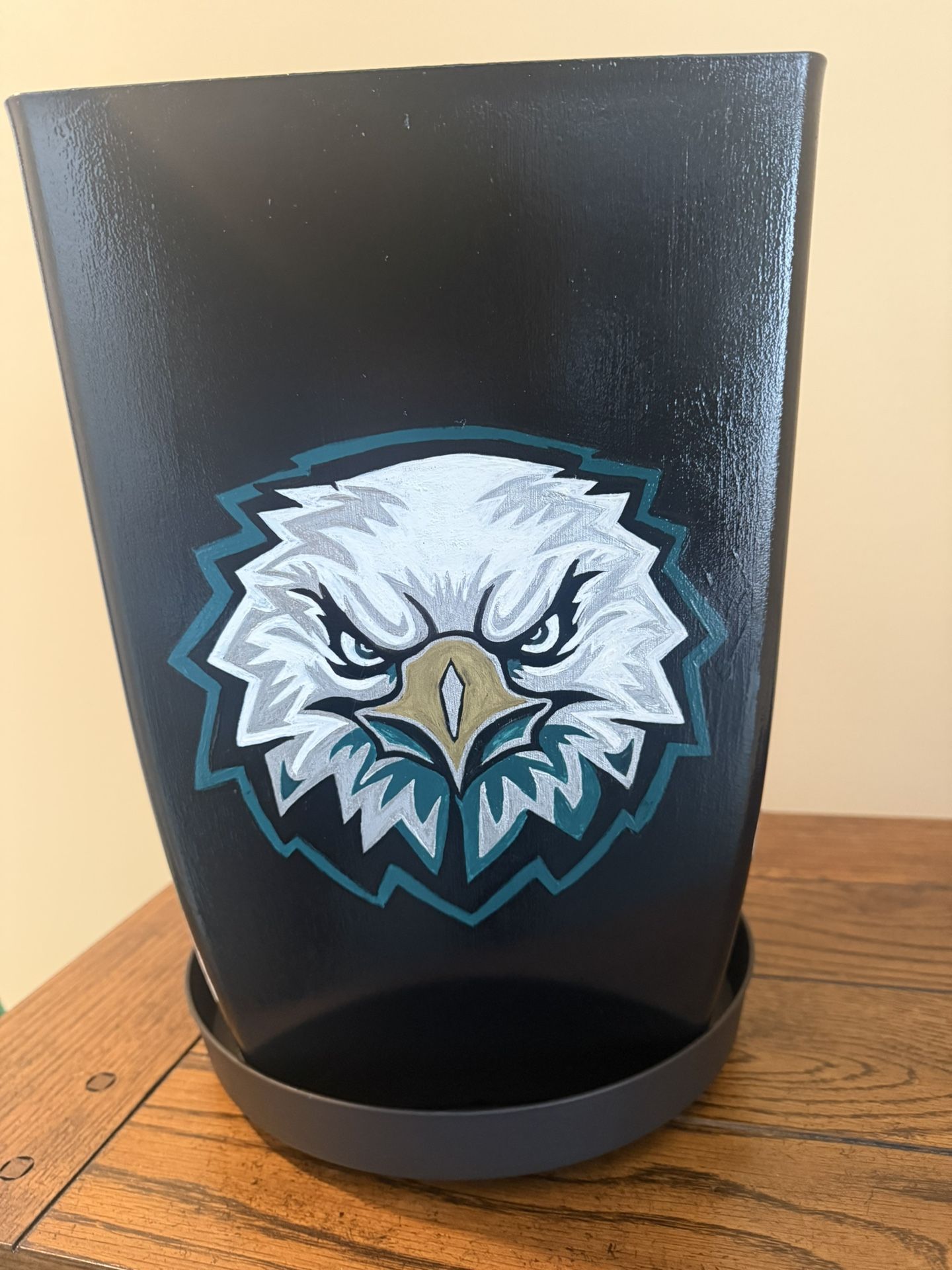 Custom Hand Painted Philadelphia Eagles Planter