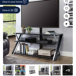 Whalen Xavier 3-in-1 Television Stand for TVs up to 70", Black