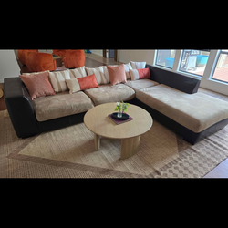 Brown sectional