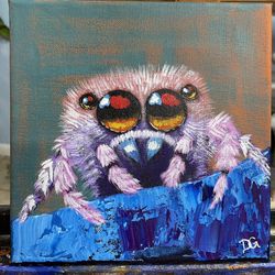 Jumping Spider Art Painting 