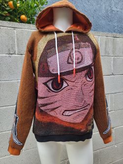 Naruto very rare collab tapestry hoodie small anime