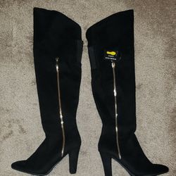 thigh high heels boots Size 7.5