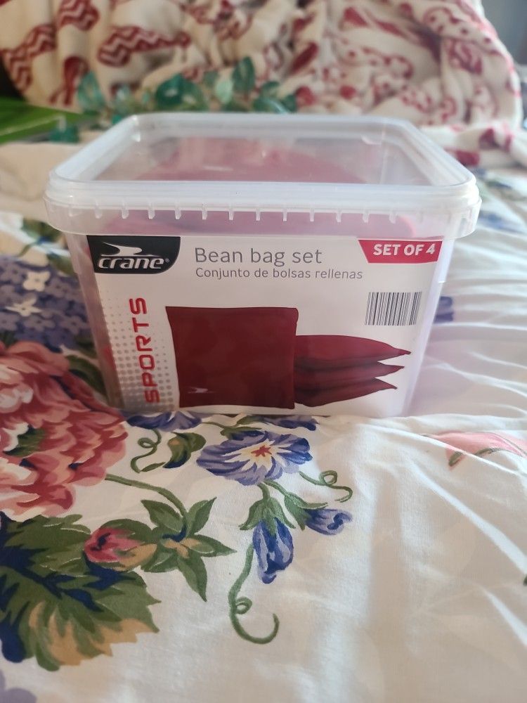 New (4) Red Corn Hole/Bean Bags