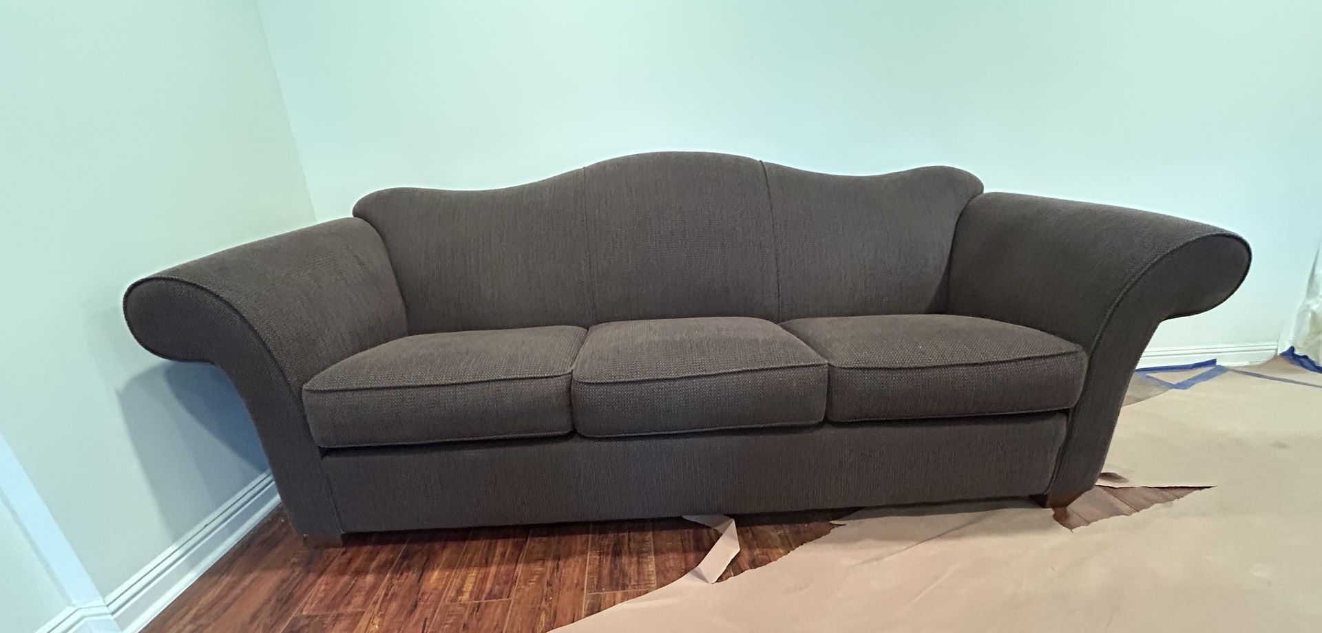 Almost New 8’ Plum Sofa