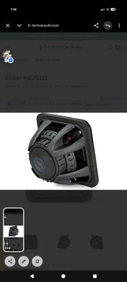 Kicker 12" L7S Series Dual 2-Ohm Car Subwoofer