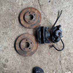Stock 95 Mustang Gt Single Piston Calipers And Rotors 35 Dollars
