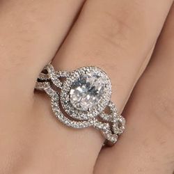 Halo Bridal Ring 