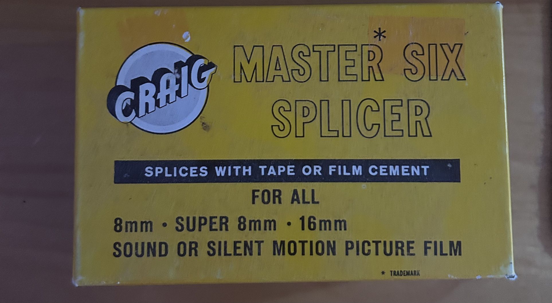 Vintage Craig Master Six Super 8mm Film Splicer – Great Condition!