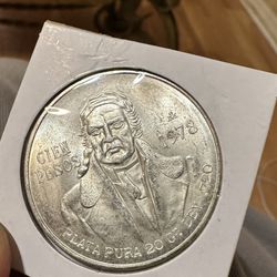 Silver Mexico 100 Peso
