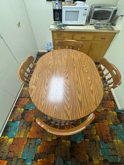 Dining table and chairs