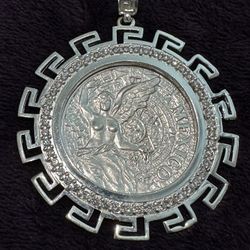 Solid 925 Silver Mexican Coin Bezel 