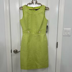NEW Vintage Sleeveless Green Dress (Size 4)