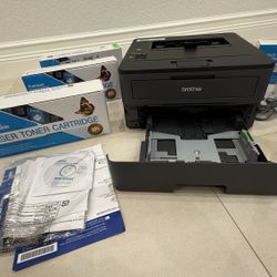 Brother HL-L2370DW Laser Printer W/ 7 Toner Cartridges