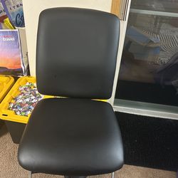 Adjustable Drafting Chair with Foot Ring - Black