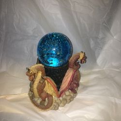 Crystal Ball Dragon Lamp 