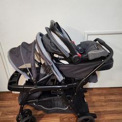 Graco Ready2Grow Double Stroller & Car Seat