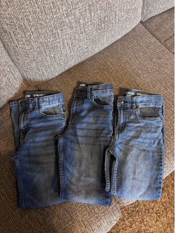Boy jeans, straight, Size 8 regular, 3 pack