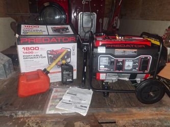 : Predator 1800W Portable Generator – Complete Setup, Like New!