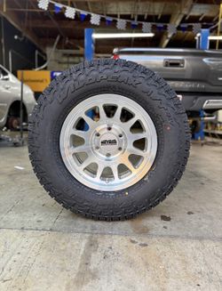 New Wheels & Tires Package Deal Method MR703 Machined 265|70R17 Falken Wildpeak AT4W Tires WE FINANC
