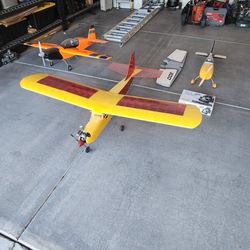 Three Scale R/C Model Airplanes And Accessories