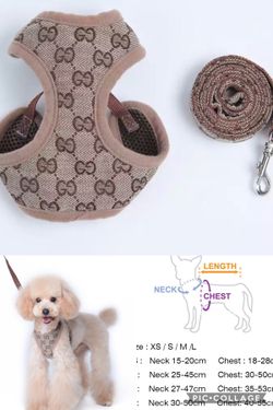 New Designer dog harness sz xs, small and Med see size Chart