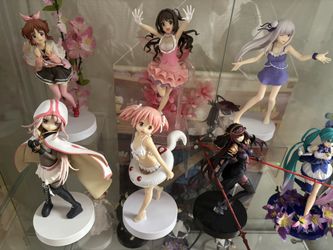Assorted Anime Prize Figures - Hatsune Miku, Idolmaster, Madoka Magica