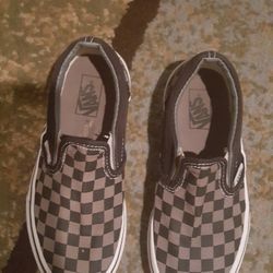 Vans Classic Checkerboard Slip On Tennis Shoes size 2 c