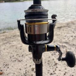 🎣 Preowned Shimano Twin Power SW10000 Reel & Preowned Custom Made 7 FT 25-50Lb Rod 🔥 