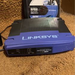 Linksys Broadband DSL router with 4port switch