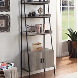 Brand New Rectangular Leaning-Ladder Bookshelf