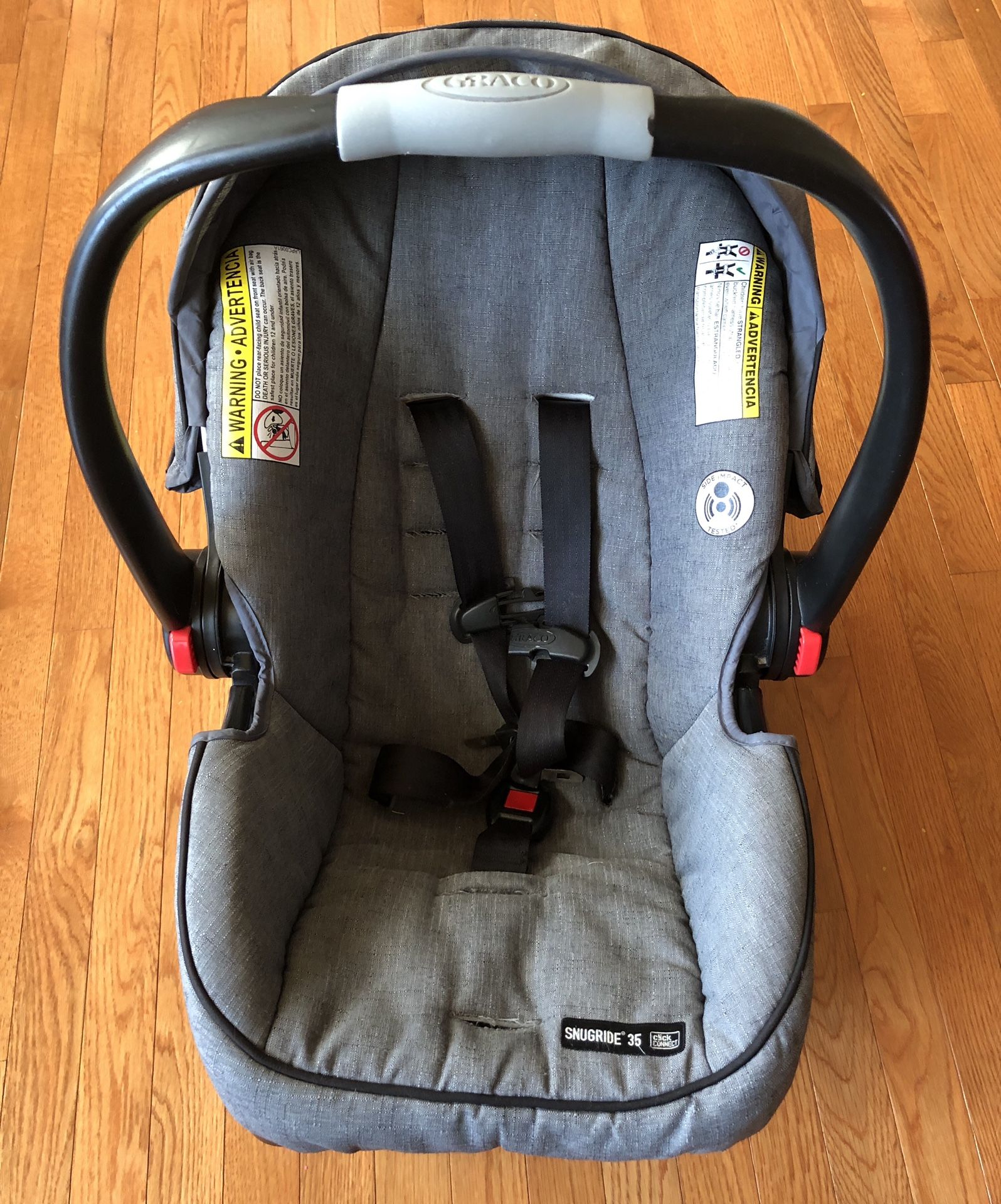 Graco Snugride 35 Click Connect Car seat and Base Charcoal Gray