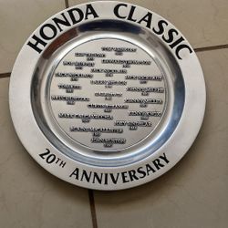 Honda Classic 20th Anniversary Plate.