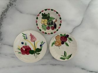 Set of 3 Vintage Blue Ridge Southern Pottery Pieces USA