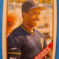 1988 Topps Barry Bonds Pirates #450 [MINT]