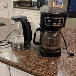 Coffee Maker And Kettle 