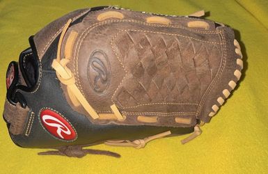 Rawlings Renegade Select RL1308 13" Brown/Black Leather Glove Padded Palm LHT
