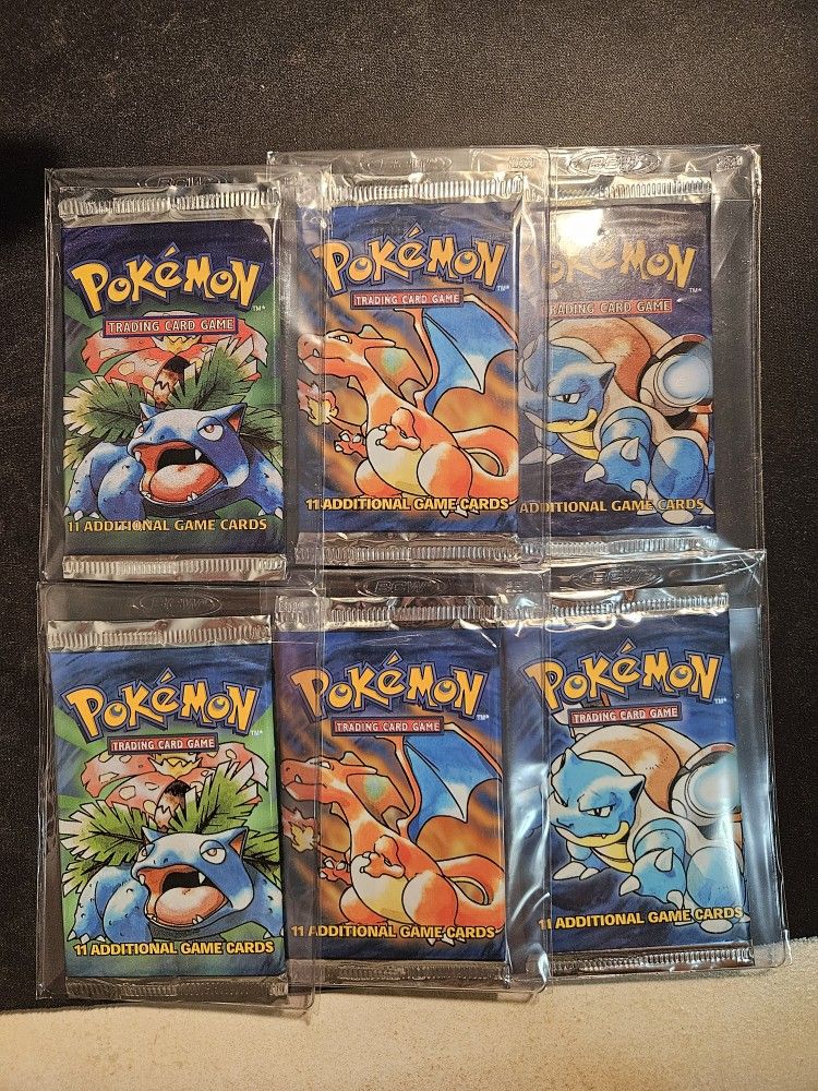 Pokemon Base Set Booster Pack Art Set
