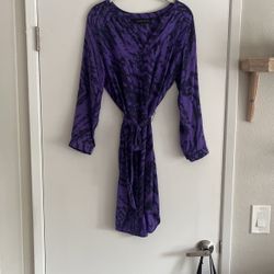 Purple and Black Dress