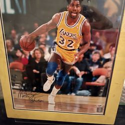 Autographed Picture Of Magic Johnson