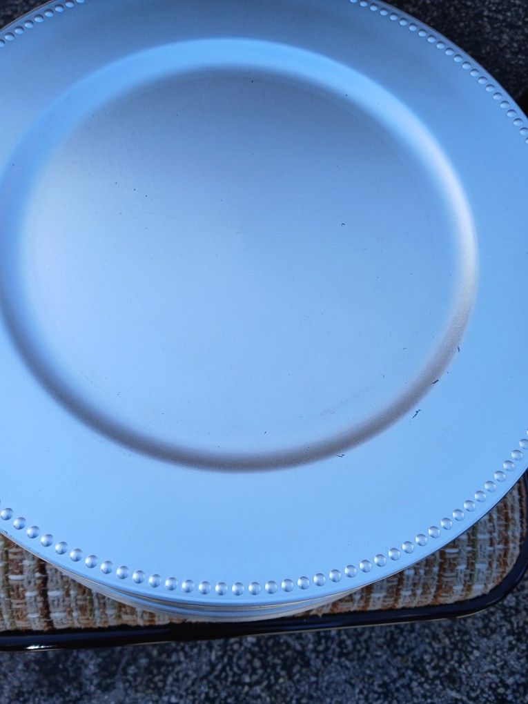 Silver Charger Plates 