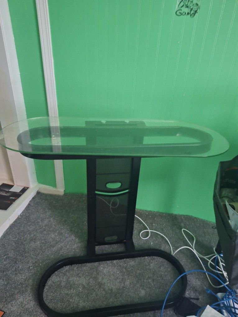 Glass Desk