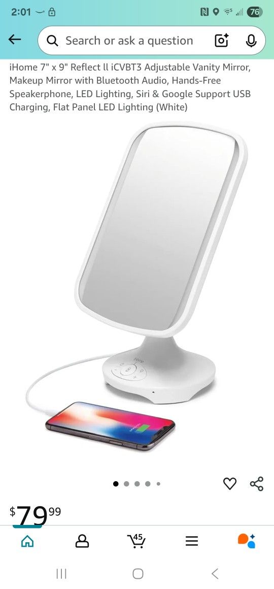 iHome Small Vanity Mirror